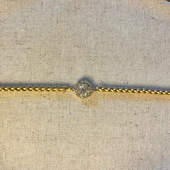 ✨ Gold Plated Swarovski Crystal Snake Chain Bracelet - Picture 4 of 5